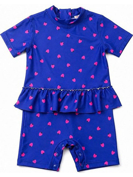 Dpam Βρεφικό Μαγιό Ολόσωμο για Κορίτσι Royal Blue ZYICOMBEX