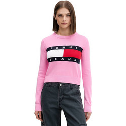 Tommy Jeans Γυναικεία Πλεκτή Μπλούζα Φούξια DW0DW22930-TOU