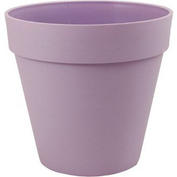 Sic Plast Deco Γλάστρα Εξωτερικού Χώρου Στρογγυλή Πλαστική Λιλά 26x24cm 7532149905