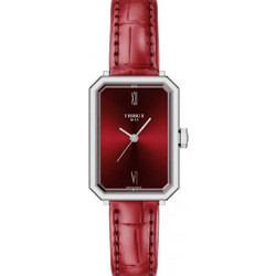 Tissot SRV Γυναικείο Ρολόι με Κόκκινο Δερμάτινο Λουράκι T160.110.16.423.00