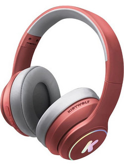 Kidywolf 418278 Ενσύρματα & Ασύρματα Bluetooth Παιδικά Ακουστικά On Ear Κόκκινα
