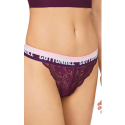 Cottonhill Γυναικείο Slip με Δαντέλα Μπορντό CH0505-22