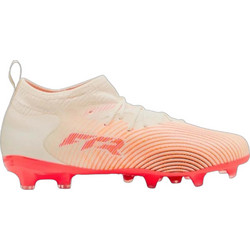 Puma Uture 9 Match FG/AG 109187-01 Παιδικά Ποδοσφαιρικά Παπούτσια με Τάπες και Καλτσάκι Μπεζ Πορτοκαλί