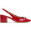 Guess Calide2 Γόβες Slingback Λουστρίνι με Χοντρό Χαμηλό Τακούνι Κόκκινες FLTCL2PAF05