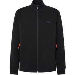 Hackett Ανδρική Ζακέτα Fleece με Φερμουάρ Μαύρη HM581295