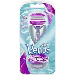 Gillette Venus Breeze Γυναικείο Ξυραφάκι με Ανταλλακτικές Κεφαλές με 3 Λεπίδες & Λιπαντική Ταινία 2τμχ