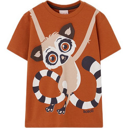 Boboli Παιδικό T-Shirt Κοντομάνικο Καφέ 533157-7457