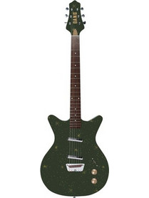 Danelectro Golden 1950's Ηλεκτρική Κιθάρα Double Cut με Μαγνήτες SS & Ταστιέρα Rosewood Green
