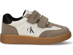 Calvin Klein Παιδικά Sneakers Καφέ Μπεζ V1X9-83443-0318-Y746