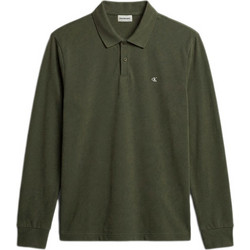 Calvin Klein Ανδρική Μπλούζα Polo Μακρυμάνικη Χακί LV04RH263G-LI1