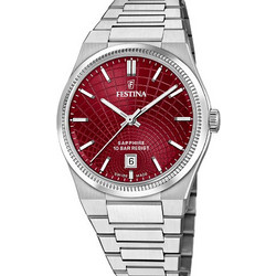 Festina Rive Ανδρικό Ρολόι με Ασημί Μεταλλικό Μπρασελέ F20051/7