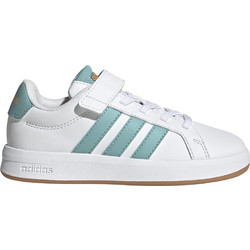Adidas Grand Court 3.0 Παιδικά Sneakers Λευκά Βεραμάν KI7192
