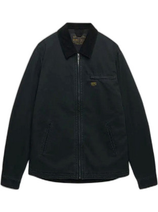 Superdry Ανδρικό Μπουφάν Χειμωνιάτικο Puffer Μαύρο M5012438A-12A