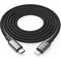 KLGO S-155 Braided USB-C to Lightning Cable 30W 3m Black