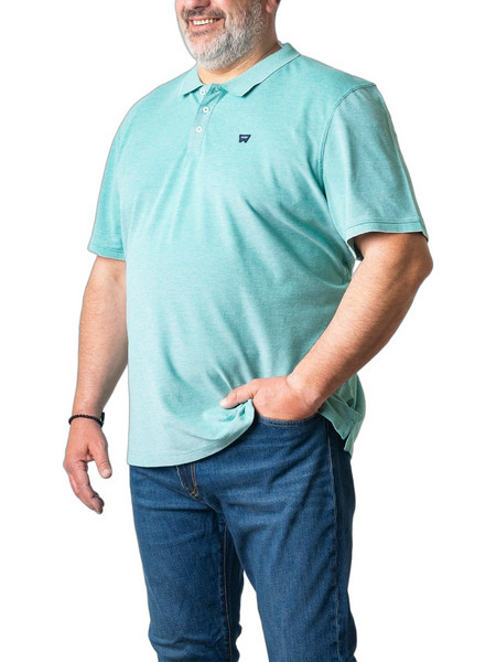 Wrangler Ανδρική Μπλούζα Polo Κοντομάνικη Τιρκουάζ 112358391