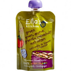 Ella's Kitchen Βιολογικό Βρεφικό Ρόφημα Πολτός Λαχανικών με Φακές 6m+ Χωρίς Λακτόζη 130gr