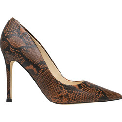 Nine West FRESH3 Γόβες Δερμάτινες με Τακούνι Στιλέτο Καφέ 02-202