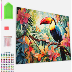 Splat Planet Toucan Καμβάς Diamond Painting Kit 30x40cm SP-DM-TOUC