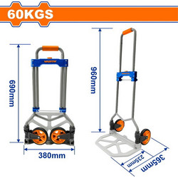 Wadfow WWB9A06 Καρότσι Μεταφοράς Πτυσσόμενο έως 60kg