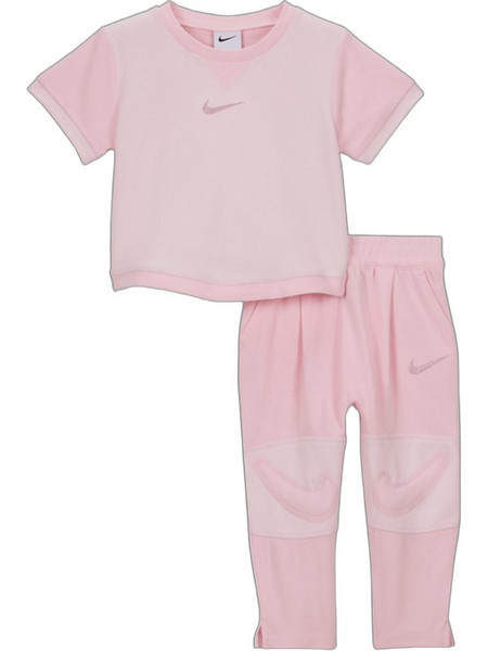 Nike Readyset Βρεφικό Σετ Φόρμας για Κορίτσι Ροζ 66M651-A9Y