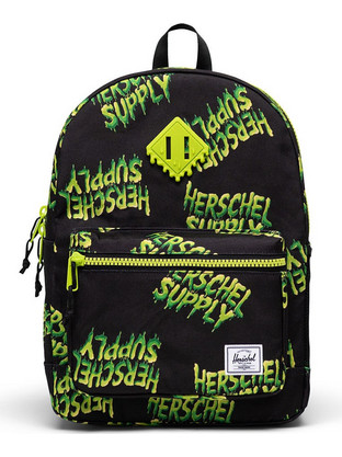 Herschel Heritage Slime Σχολική Τσάντα Πλάτης Νηπιαγωγείου Μαύρη Lime 11763-07782