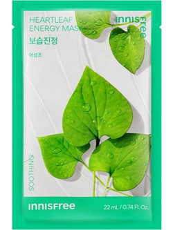 Innisfree Heartleaf Energy Sheet Μάσκα Προσώπου για Ενυδάτωση & Καταπράυνση 22ml