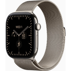 Apple Watch Series 12 Cellular 46mm Titanium Natural Milanese Loop Natural
