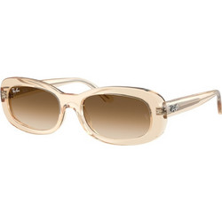 Ray-Ban RB2221 690251 Γυναικεία Γυαλιά Ηλίου Ορθογώνια Κοκάλινα Μπεζ με Καφέ Φακό