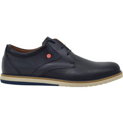 Robinson Ανδρικά Σκαρπίνια Derby Δερμάτινα Navy Μπλε 66716
