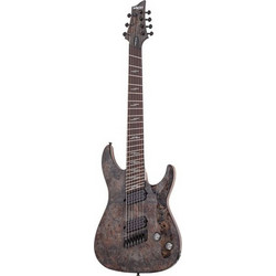 Schecter Omen Elite-7 Multiscale Ηλεκτρική Κιθάρα ST Style με Μαγνήτες HH & Ταστιέρα Rosewood 7 Χορδών Charcoal