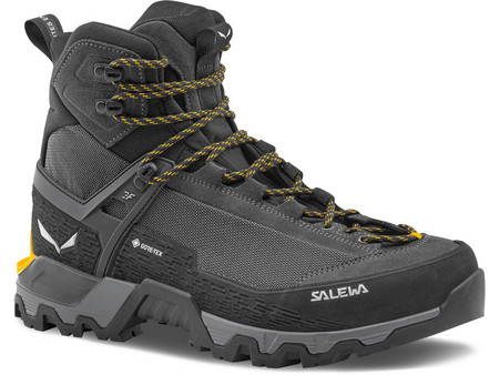 Salewa Mountain Trainer 3 Tech Mid Ανδρικά Ορειβατικά Μποτάκια Αδιάβροχα Gore-Tex Ανθρακί 61485-9172