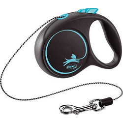 Flexi Black Design Πτυσσόμενο Λουρί Σκύλου έως 8kg 3m Μαύρο Μπλε