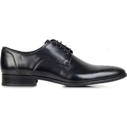 Boss Shoes Ανδρικά Σκαρπίνια Derby Δερμάτινα Μαύρα FLO-D7513