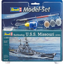 Revell Battleship U.S.S. Missouri WWII Συναρμολογούμενο Πλαστικό Μοντέλο Καραβιού 1:1200