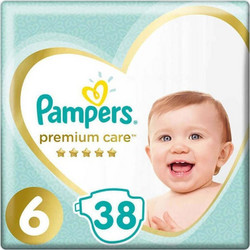 Pampers Premium Care Πάνες No6 13-18kg 38τμχ