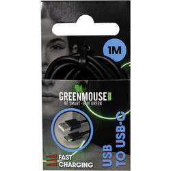 GreenMouse 66956545 USB-A to USB-C 1m Black