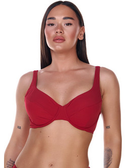 Luna Blue Sense Bikini Top Μπορντό 92070