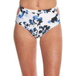 RVCA Ψηλόμεσο Bikini Slip Floral Λευκό Μπλε C3SWSIRVP7-1260