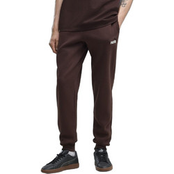 Puma Essentials Ανδρικό Παντελόνι Φόρμας Fleece με Λάστιχο Σοκολατί 684713-33