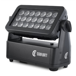 CLF Lighting SERA BATT Φωτορυθμικό Προβολέας Wash LED DMX με Ρομποτική Κεφαλή RGBAL