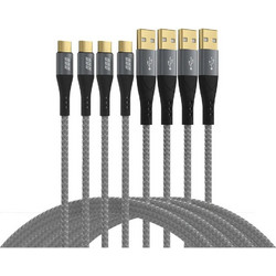EFB Elektronik Braided USB-A to USB-C 60W 2m Grey USB-AC-00008