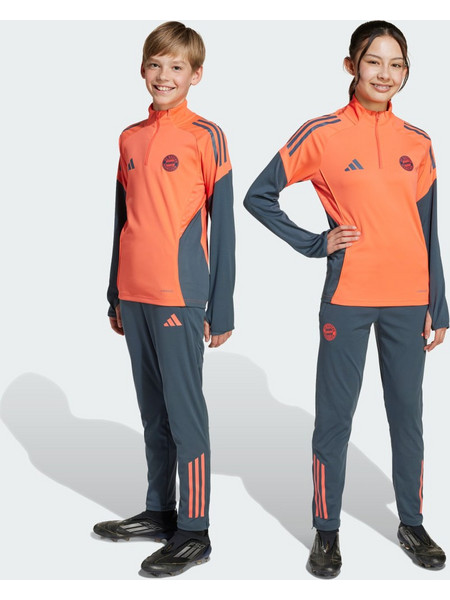 Adidas Bayern Trio 25 Παιδικό Παντελόνι Φόρμας Μπλε Πορτοκαλί JZ3486