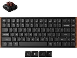 Keychron K3 Ultra 8K Ασύρματο Μηχανικό Gaming Πληκτρολόγιο TenKeyLess με Keychron Milk POM Brown Διακόπτες RGB Black