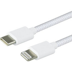 GreenMouse 46956808 Braided USB-C to Lightning Cable 2m White