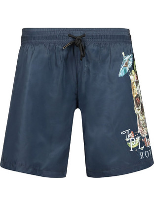 Plein Sport Ανδρικό Μαγιό Σορτς με Σχέδια Navy Μπλε PB26MBM02-24