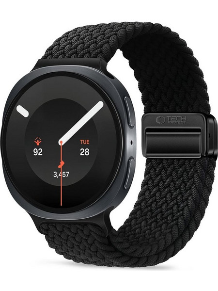 Tech-Protect NylonMag Λουράκι Υφασμάτινο Black (Samsung Galaxy Watch 9 / 8 / Classic)