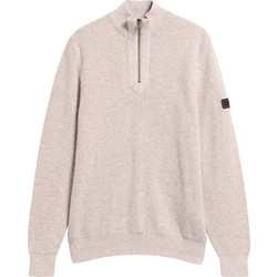 Barbour Ανδρικό Πουλόβερ με Φερμουάρ Μπεζ MKN1612-GY35