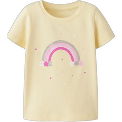 Name It Rainbow Παιδικό T-Shirt Κοντομάνικο Κίτρινο 13253654