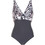 Gsecret Ολόσωμο Μαγιό Animal Print Μαύρο Λευκό SQ69016-38317
