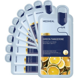 Mediheal Dermaplus Green Tangerine Sheet Μάσκα Προσώπου για Ενυδάτωση 1τμχ